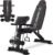Adjustable Weight Bench, Foldable Incline Decline Flat Workout Bench for Home Gym Full Body Dumbbell Exercise, 660LBS Capacity