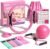 WALITO Home Pilates Kit for Women,Pilates Ring Set with Magic Circle,Resistance Bands,Figure 8 Workout Bands,Mini Ball, Compact Toning Fitness Essentials Starter Set Accessories Gift