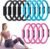 12 Pack Pilates Accessories for Women, 15 Inch Pilates Ring Magic Circle for Home Gym Essentials, Yoga & Pilates Equipment for Beginners Ab Trainer and Butt, Core, Leg Workout Equipment.