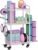 Multi-Functional Home Gym Storage Rack with Wheels and Hooks