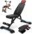 Adjustable Weight Bench for Home Gym 2.2 Inch Thick Pad