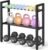 Eocnrhe Dumbbell Rack Stand Only, Weight Rack for Home Gym, 3-Tier Adjustable Dumbell Rack Heavy-Duty Weight Stand for Dumbbells Kettlebells