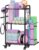 Multi-Functional Home Gym Storage Rack with Wheels and Hooks
