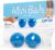 OPTP Mini Balls – Vinyl Air-Filled Self-Massage Ball Set of 2, Blue, 1.5″