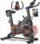 Exercise Bike, Adjustable Magnetic Resistance Stationary Bikes for Home with App Compatible, Silent Indoor Cycling Bike with 350lbs Weight Capacity Comfortable Seat, Digital Monitor & Phone Mount