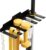 JNIHEEP Olympic Barbell Hanger,Garage Gym Bar Wall Rack,Vertical Barbell Mount Rack,Black Powder Coated,Space Saving Commercial or Home Gym Accessory,Holds Under 33mm Bar Size