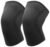 7mm Neoprene Knee Brace for Men Women, Weightlifting Knee Sleeves for Men Women Knee Compression Sleeves, Thick Compression Brace for Weightlifting Powerlifting Squatting and Cross Fit Training, Rodilleras Para Gym (Black, X-Large)