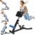 Roman Chair,Foldable Back Extension Machine,Adjustable Ab Back Extension Machine,Core Strength Trainer,Back Exercise Machine for Glute,Ab Workouts,Full All-in-One Body Workout&Home Gym Fitness（Blue）