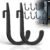 6PCS Squat Rack Hooks, Power Rack Attachments for Home Gym Storage