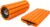 Brazyn Morph Foam Roller: Collapsible Travel Foam Roller for Back Pain Relief, Workout Muscle Recovery, Back Massager, Deep Tissue Leg Massage, Back Cracker (Sunset Orange, Traditional)