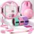 Pilates Kit for Home Workout, All-in-One Yoga Pilates Equipment with 14.5″ Pilate Ring and Small Exercise Ball Set, Pilates Essentials for Women at Home
