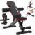 Adjustable Weight Bench for Home Gym, 98% Pre-Assembled Foldable Bench