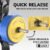 Quick Release Olympic Barbell Collars 2″ (Pair) – Non-Slip Weightlifting Barbell Clips for Secure Powerlifting, Home & Gym – High-Strength Metal Bar Clamps