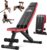 Nicepeople Adjustable Weight Bench up to 6’2″, Dual-Support & ASTM-Tested Workout Bench & 10 Backrests for Chest Shoulders Arms for Home Gym, 660LBS Capacity but Compact and Foldable Strength Bench Apartment Room