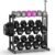 Dumbbell Rack, Heavy Duty Weight Storage Rack with Adjustable Width, Non-Slip & Floor-Friendly, Home Gym Organizer for Strength Training Equipment