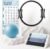 LIONSCOOL Pilates Ring Set 14″ Magic Circle, 9″ Mini Ball, Resistance Bands