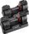 25/50/55 lbs Pair Adiustable Dumbbell Set, Adiust Dumbbell Weight for Exercises Pair Dumbbells for Men and Women in Home