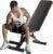 OLIXIS Adjustable Weight Bench for Full Body Strength Training, Foldable Workout Bench with Incline Flat Positions, 795 lbs Capacity Dumbbell Bench for Home Gym, Sit Up, Press, and Ab Exercises