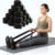 20 Pcs Yoga Mat Strap & Yoga Straps for Stretching, 6ft Adjustable Exercise Stretch Band with Metal D Ring Buckle for Pilates, Fitness, Gym Workout, Dance, Physical Therapy (Black)