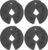 Micro Gainz 1.25LB Dumbbell Fractional Weight Plates, 4-Piece