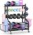 PLKOW Dumbbell Rack, Weight Rack for Home Gym Storage with Wheels and Hooks