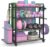 4-Tier Weight Rack for Home Gym with Wheels and Hooks