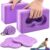 Yoga Blocks 2 Pack for Wrist Relief,Yoga Block with Knee Pads Strap