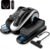 Under Desk Elliptical Machine for Seniors, Large Size Electric Leg Exerciser with 12 Adjustable Speeds & 12 Modes, Remote Control, Elastic Rope, Manual & Auto Mode for Home Office Use