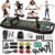 Upgraded Push Up Board,36 in 1 Home Gym Equipment with Ab Roller Wheel & Resistance Bands, Portable Foldable Workout Board for Full Body Strength Training Men Women,Gift for Boyfriend