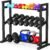 3-Tier Adjustable Dumbbell Rack, Weight Rack for Home Gym Storage, Heavy Duty Weight Stand for Dumbbells, Kettlebells & Free Weights, Space-Saving Dumbbell Rack Stand Only(Up to 450LB Capacity)