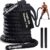 Battle Rope 1/1.26/1.5/2 Inch Diameter,Pink 30FT/40FT/50FT Exercise Workout Ropes for Home Gym Heavy Weighted Training Rope for Working Out