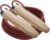 Champion Sports Wood Handle Jump Ropes – Durable Nylon or Leather Bearings – Skipping Rope, Fitness, Cardio Training, Agility, and Exercise Workouts
