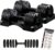 BYZOOM FITNESS Pure Series Adjustable Dumbbell – 12.5/25/27.5/50/55/75lb – ONE UNIT OR PAIR(check QTY before purchase) – 5-in-1/ 10-in-1 / 15-in-1 / 21-in-1 Flexible Hand Weights for Home Apartment Garage Gym, Strength Training & Fitness Workouts, White OR Black