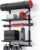 Home Gym Wall Storage Shelf, 2 Boards & 4 Adjustable Holders Sets