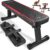 FLYBIRD Foldable Flat Weight Bench for Home Gym, 1000 lbs Capacity with Dual Locking for Strength Training, Easy Setup & Storage for Small Apartments, Lifting, Hip Thrust, Dumbbell Workout