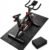 Foldable Walking Pad Mat, High-Density PVC Treadmill Mat for Hardwood Floors & Carpet, 55″ x 24″ Space-Saving Exercise Equipment Mat for Under Desk Bike, Elliptical & Home Gym,Black