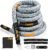 Perantlb Poly Battle Rope with Cloth Sleeve -1.25/1.5/2 Inch Diameter 30′ 40′ 50′ Lengths -Gym Muscle Toning Metabolic Workout Fitness, Battle Ropes for Home Gym