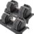 CAP ADJUSTABELL Adjustable Dumbbell Set, Premium Quick Select Adjustable Weights for Strength Training, Singles & Pairs, 25 LB & 55 LB, Hex Dumbbells, Multiple Handle Options