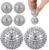6 Pcs Magnetic Spiky Massage Ball Hand Exercise Relief, Silver