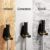 JNIHEEP Olympic Barbell Hanger,Garage Gym Bar Wall Rack,Vertical Barbell Mount Rack,Black Powder Coated,Space Saving Commercial or Home Gym Accessory,Holds Under 33mm Bar Size