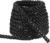 MECCANIXITY Battle Rope 50ft x 1 Inch Polyester Workout Rope Heavy Fitness Exercise Rope for Strength Training Home Gym Muscle Building, Black