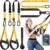 Home Resistance Training Kit, Resistance Trainer Exercise Straps with Handles, Door Anchor and Carrying Bag for Home Gym, Bodyweight Resistance Workout Straps for Full-Body Workout
