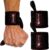 Dark Iron Fitness Wrist Straps for Weightlifting, Heavy Duty Gripping Suede Leather Bands for Men & Women, Support Wraps Gloves Alternative for Power Lifting Weight Strength Training Workouts